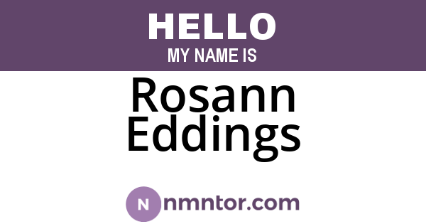 Rosann Eddings