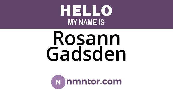 Rosann Gadsden