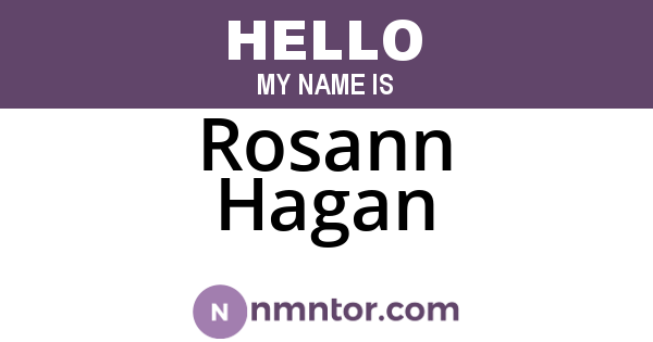 Rosann Hagan