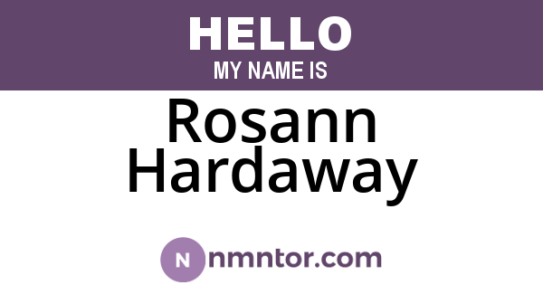 Rosann Hardaway