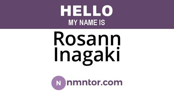 Rosann Inagaki