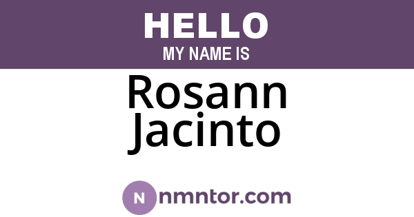 Rosann Jacinto