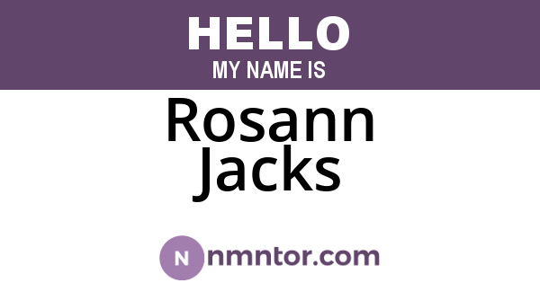 Rosann Jacks