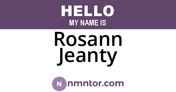 Rosann Jeanty