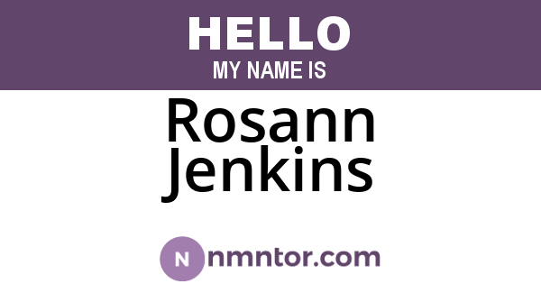 Rosann Jenkins