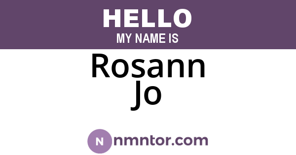 Rosann Jo