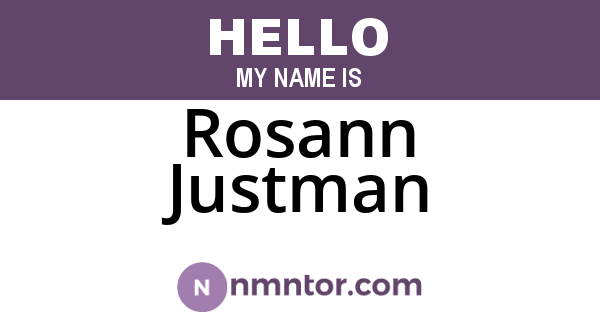 Rosann Justman