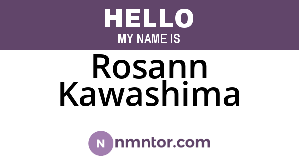 Rosann Kawashima