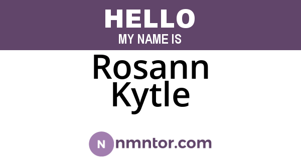 Rosann Kytle