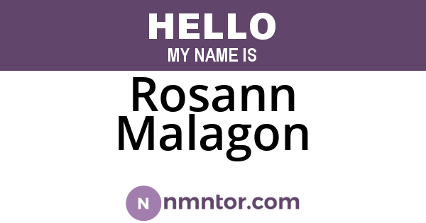 Rosann Malagon