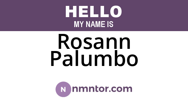 Rosann Palumbo