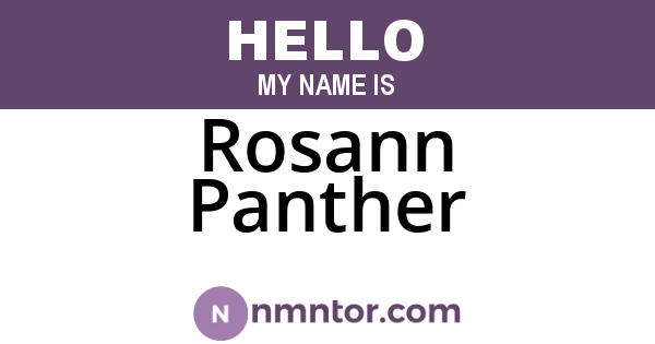 Rosann Panther
