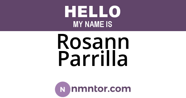 Rosann Parrilla