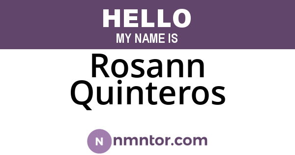 Rosann Quinteros