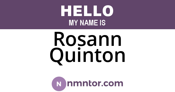 Rosann Quinton