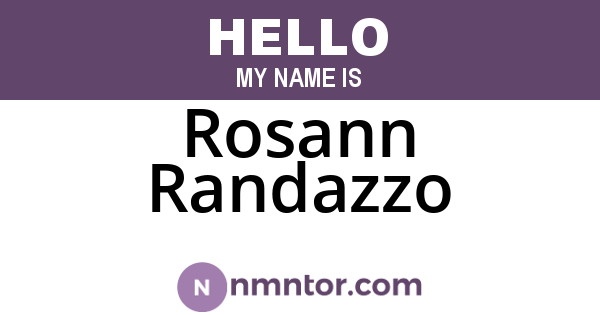 Rosann Randazzo