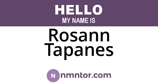 Rosann Tapanes