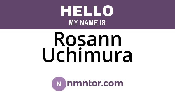 Rosann Uchimura