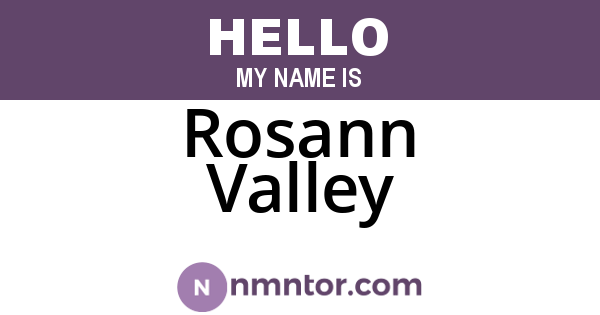 Rosann Valley