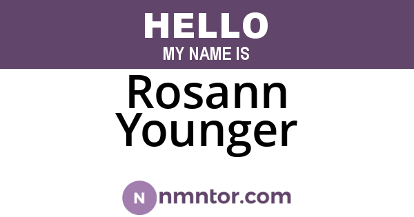 Rosann Younger