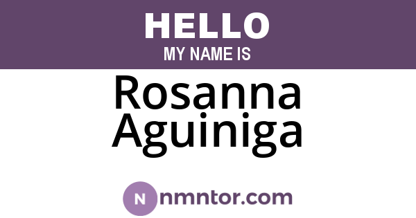 Rosanna Aguiniga