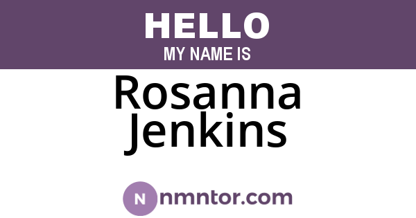 Rosanna Jenkins