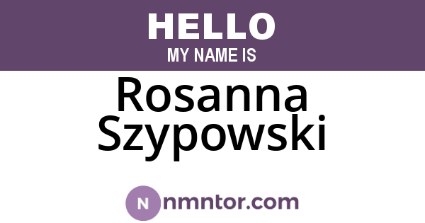 Rosanna Szypowski