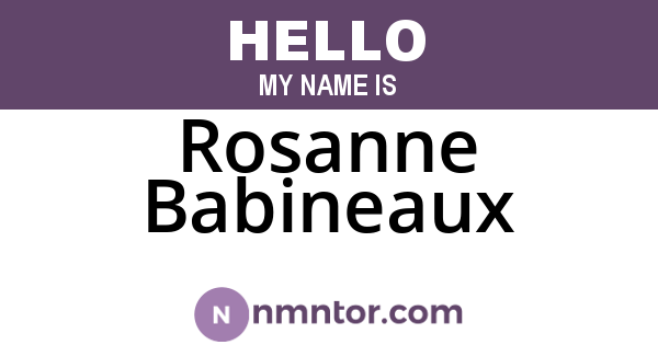 Rosanne Babineaux