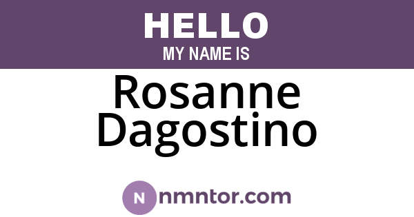 Rosanne Dagostino