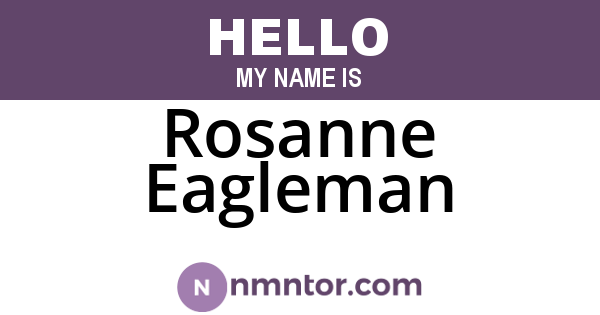 Rosanne Eagleman