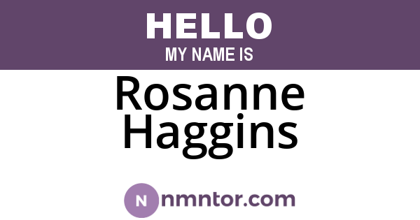 Rosanne Haggins