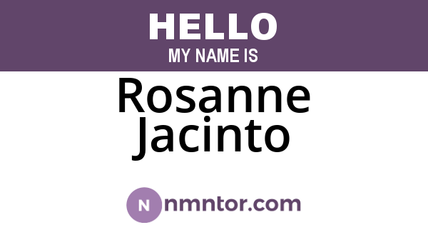Rosanne Jacinto