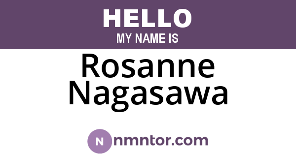 Rosanne Nagasawa