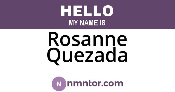 Rosanne Quezada