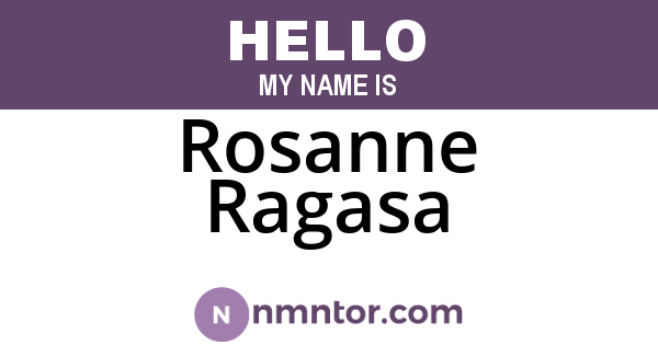 Rosanne Ragasa