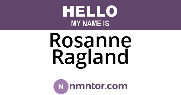 Rosanne Ragland