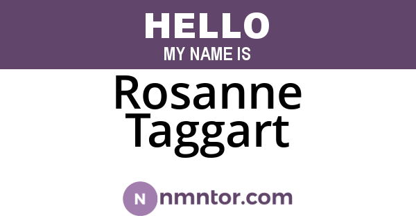 Rosanne Taggart