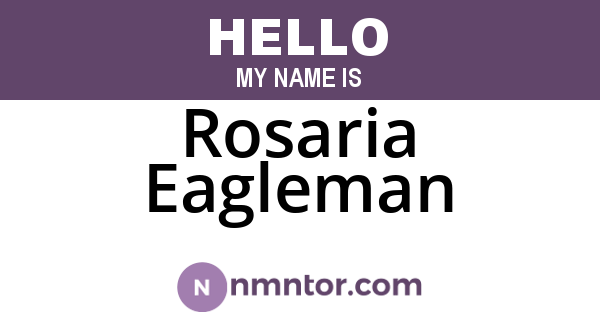 Rosaria Eagleman