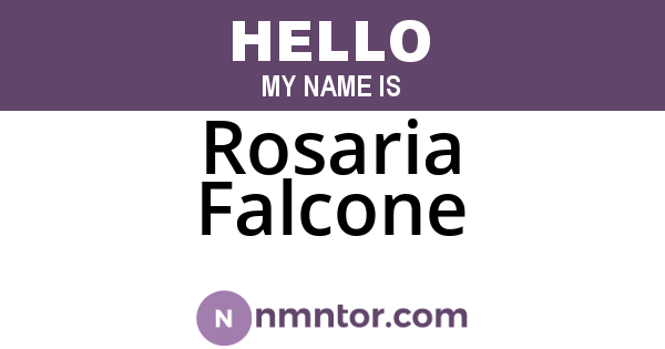 Rosaria Falcone