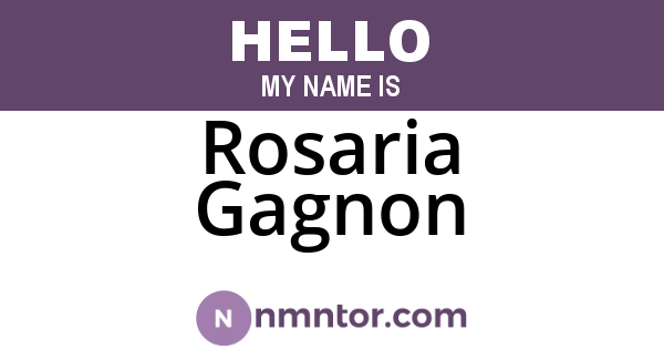 Rosaria Gagnon