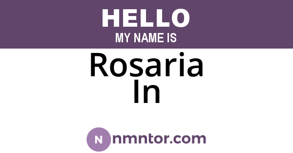 Rosaria In