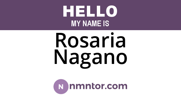 Rosaria Nagano