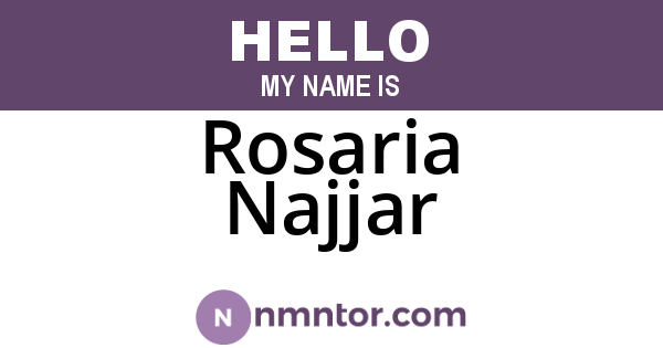Rosaria Najjar