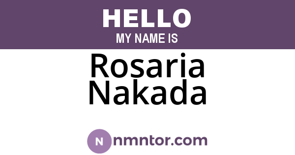 Rosaria Nakada