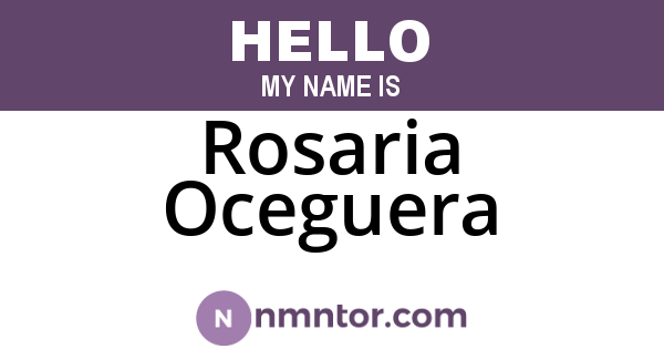 Rosaria Oceguera