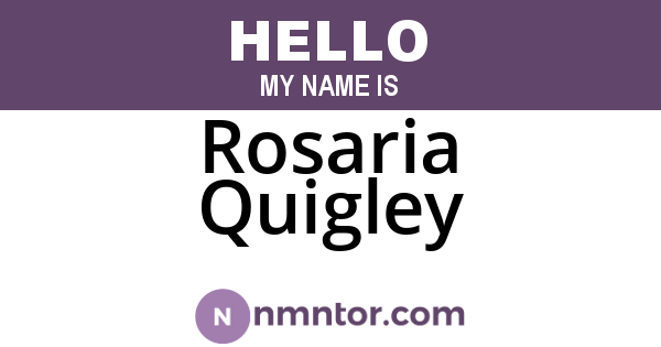 Rosaria Quigley