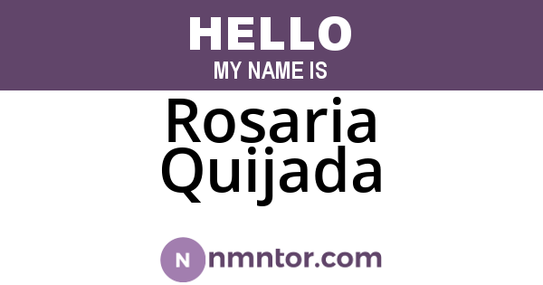 Rosaria Quijada