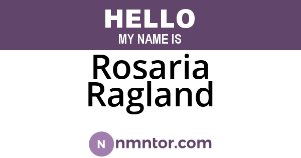 Rosaria Ragland