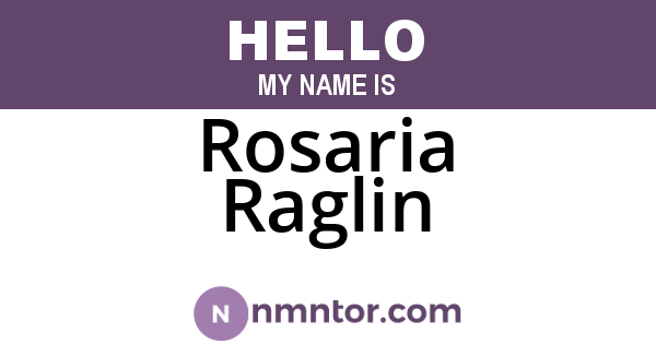 Rosaria Raglin
