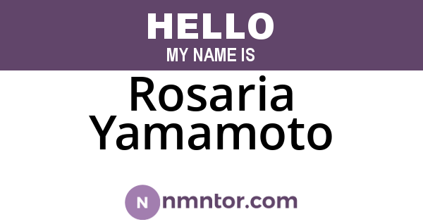 Rosaria Yamamoto